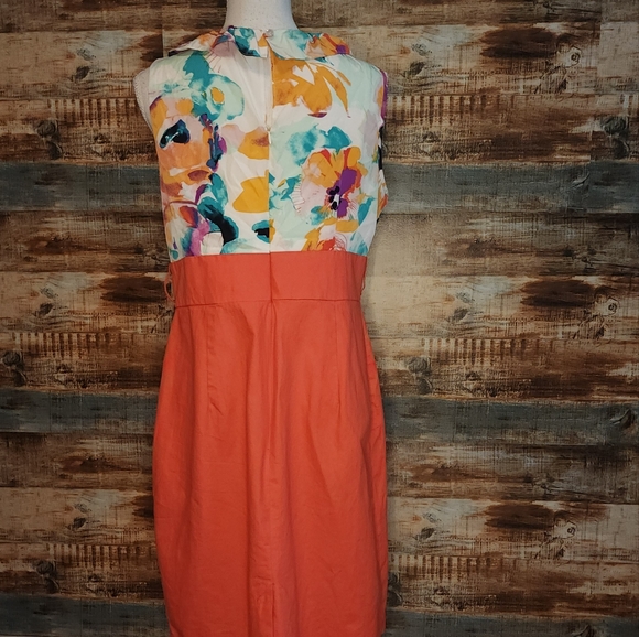 Dressbarn ruffle sleeveless midi dress belt loops 14 - Picture 3 of 9